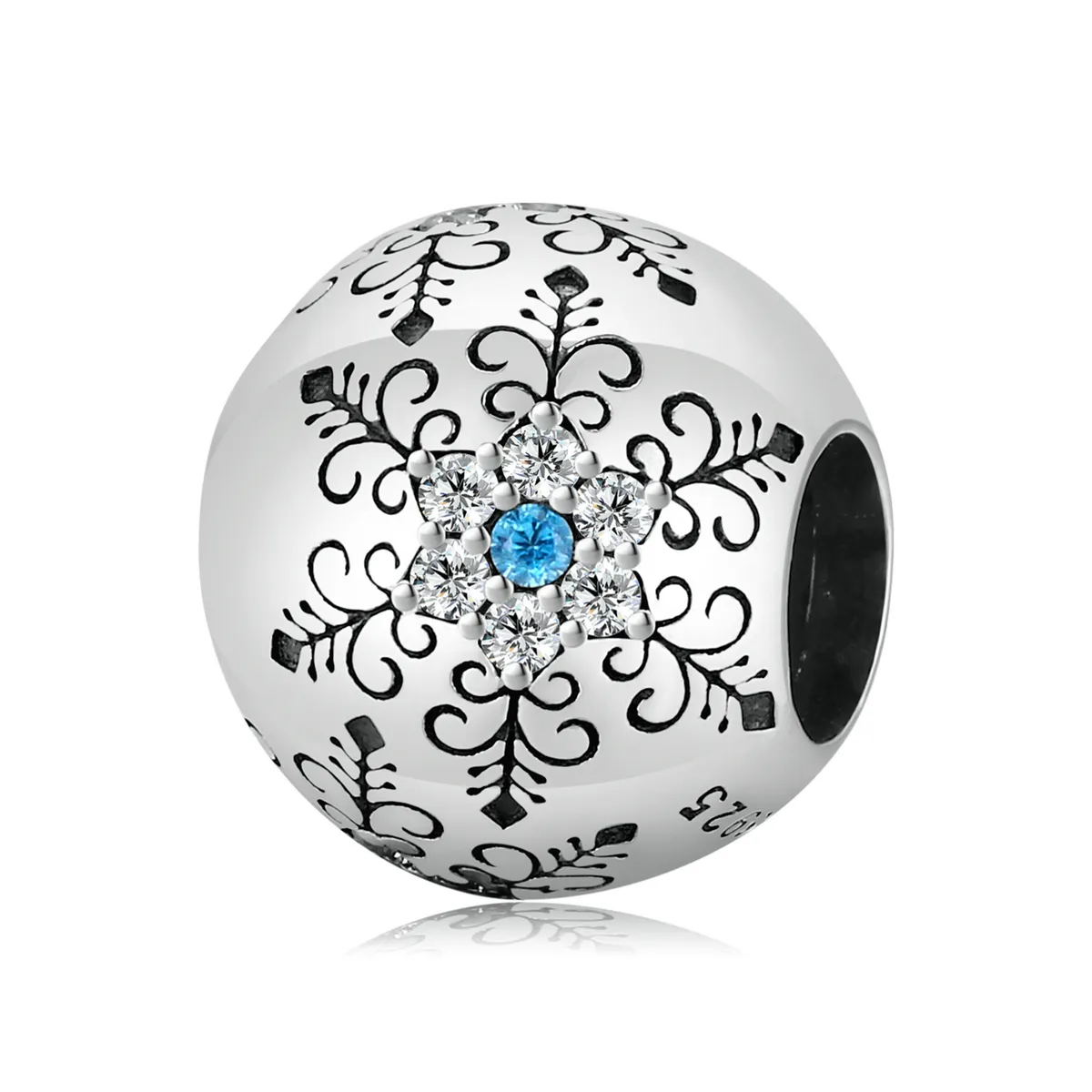 pandora style snowflakes charm bsc513