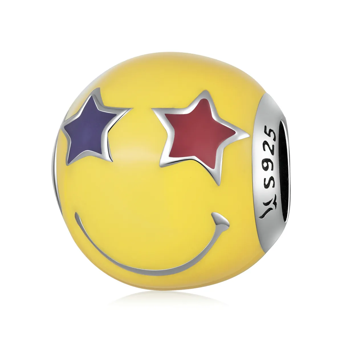 Pandora Style Star Eye Smiley Charm - SCC2190