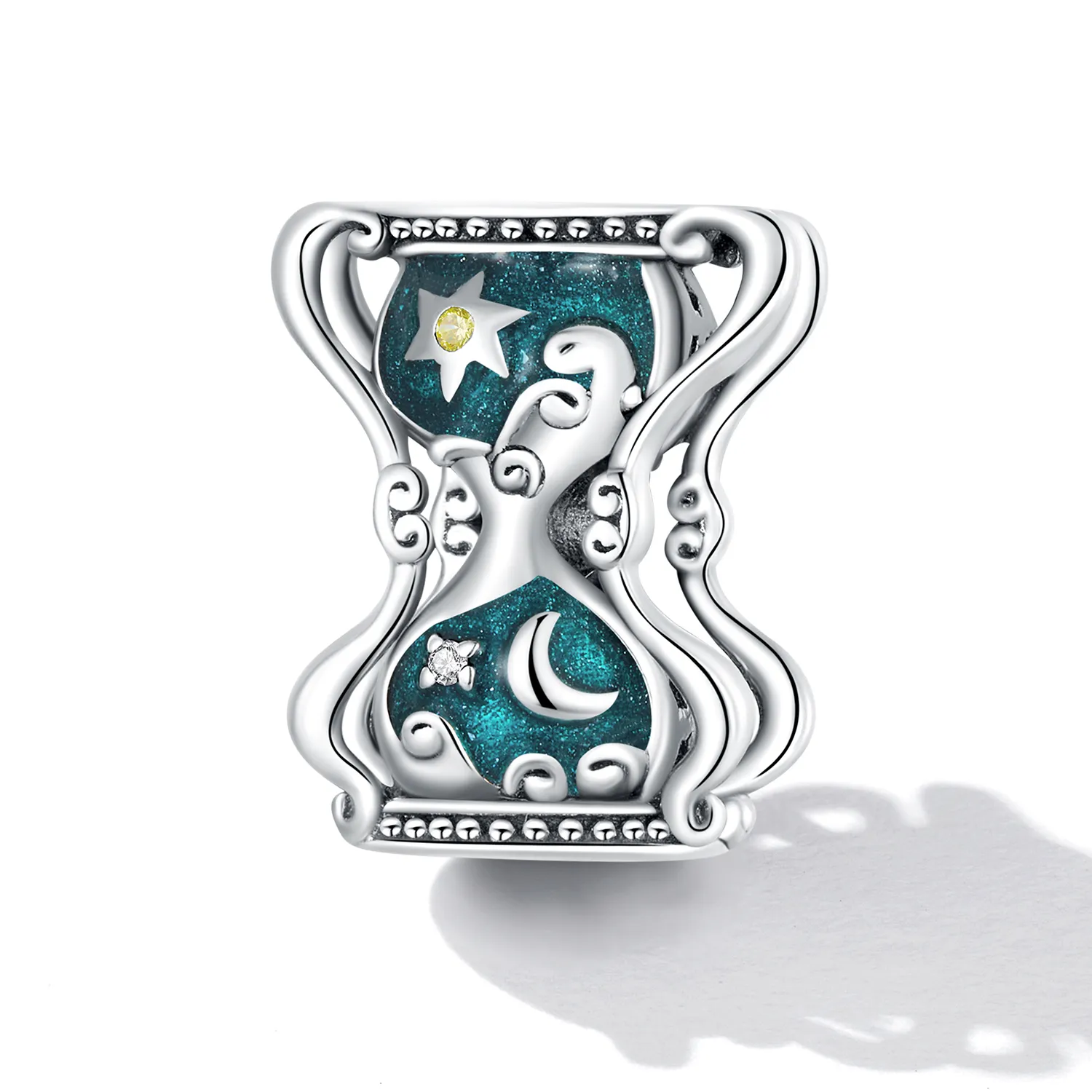 Pandora Style Sun and Moon Hourglass Charm - SCC2265