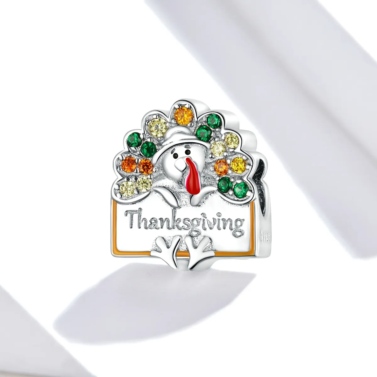 Pandora Style Thanksgiving Turkey Charm - BSC339