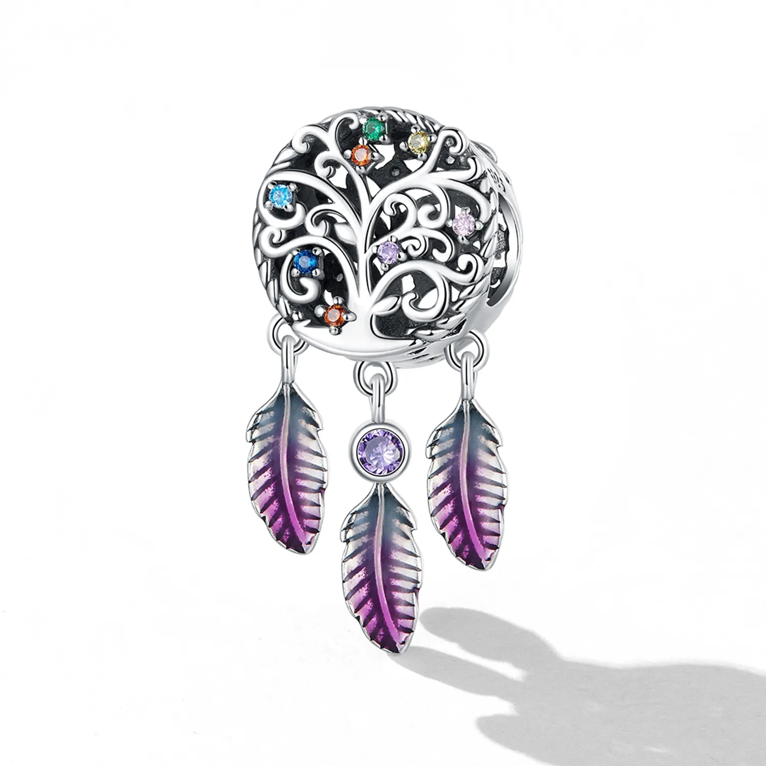 Pandora Style Tree of Life Dream Catcher Charm - SCC2268