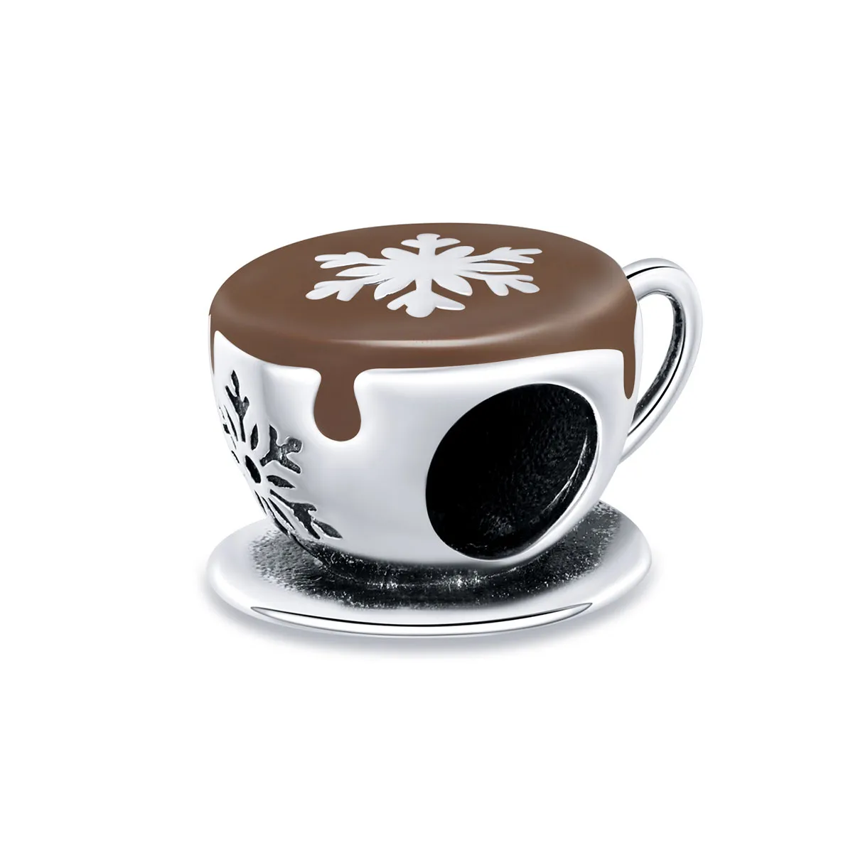 pandora style winter coffee charm bsc361