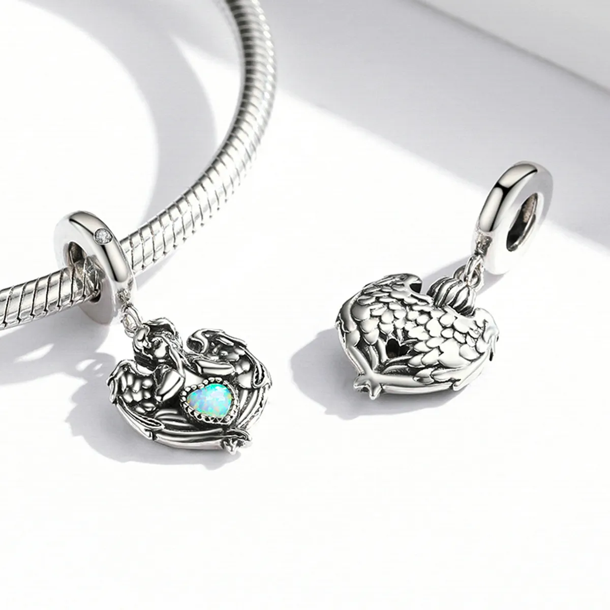 Pandora Style Angel Pray Love Dangle - BSC568