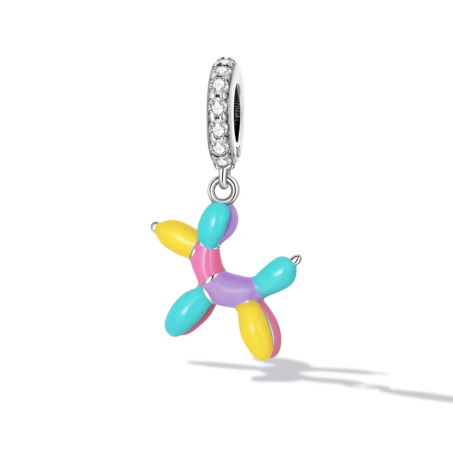 Pandora Style Balloon Puppy Dangle - SCC2217