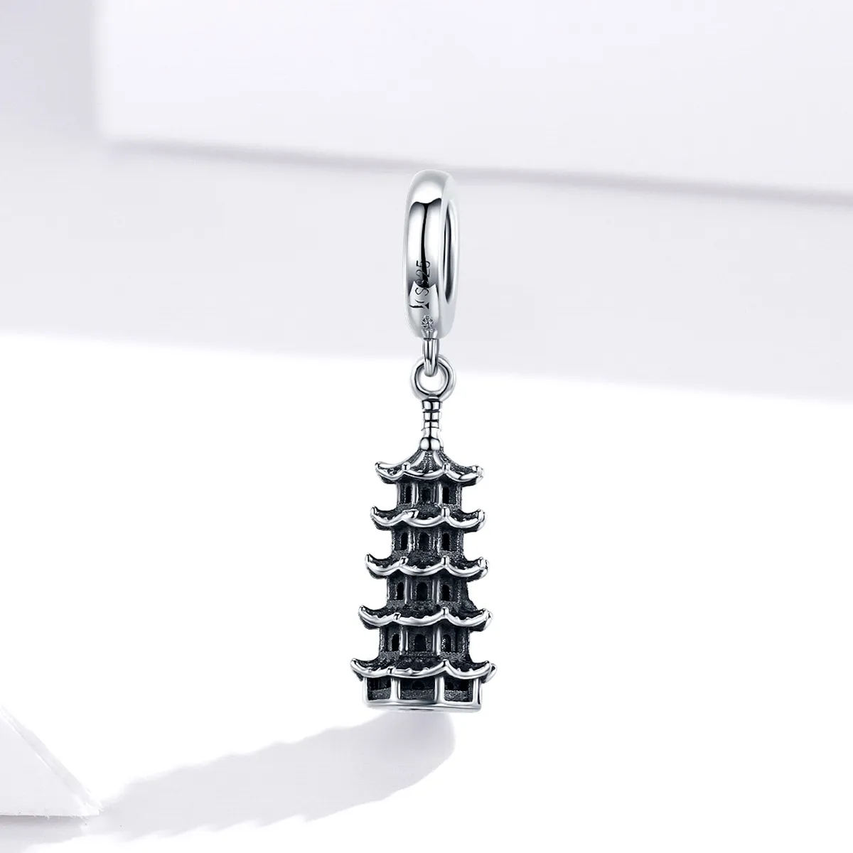 Pandora Style Chinese Tower Dangle - SCC1544