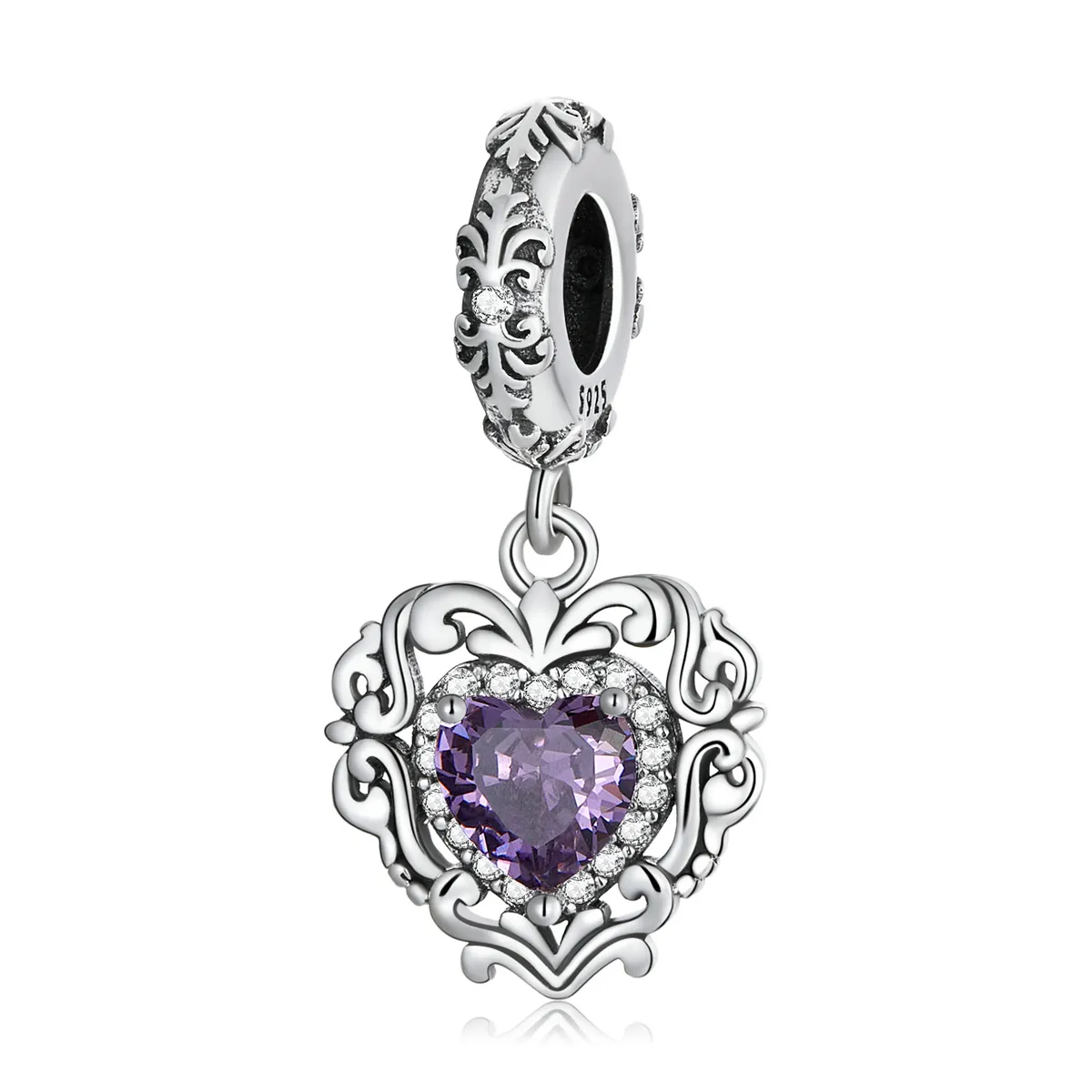 Pandora Style Classical Love Dangle - SCC2181