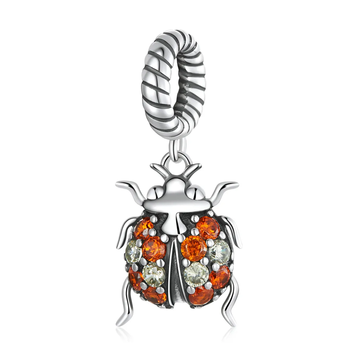 Pandora Style Delicate Ladybug Dangle - SCC2179