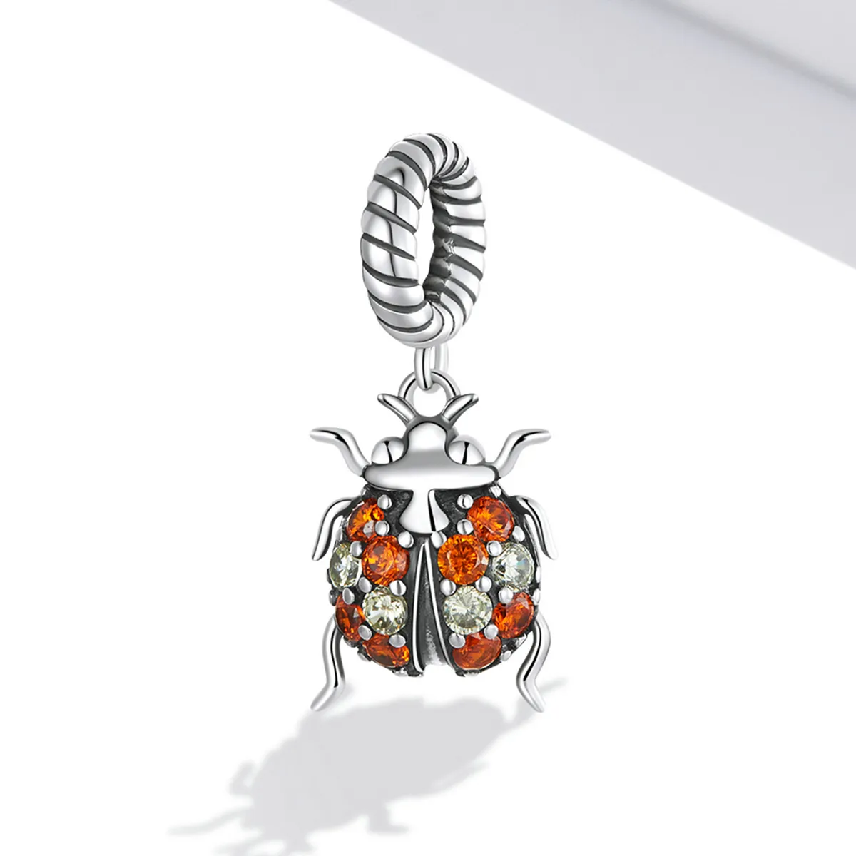 Pandora Style Delicate Ladybug Dangle - SCC2179