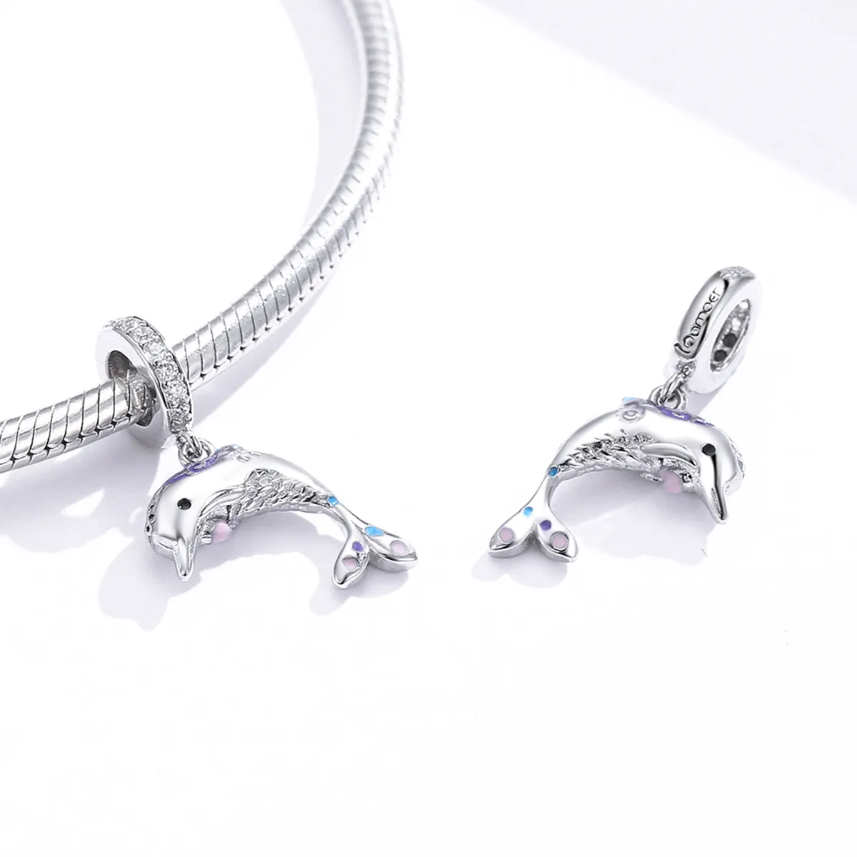 Pandora Style Dolphin Dangle - BSC159