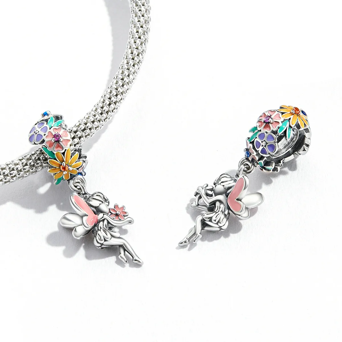 Pandora Style Flower Elf Dangle - BSC592