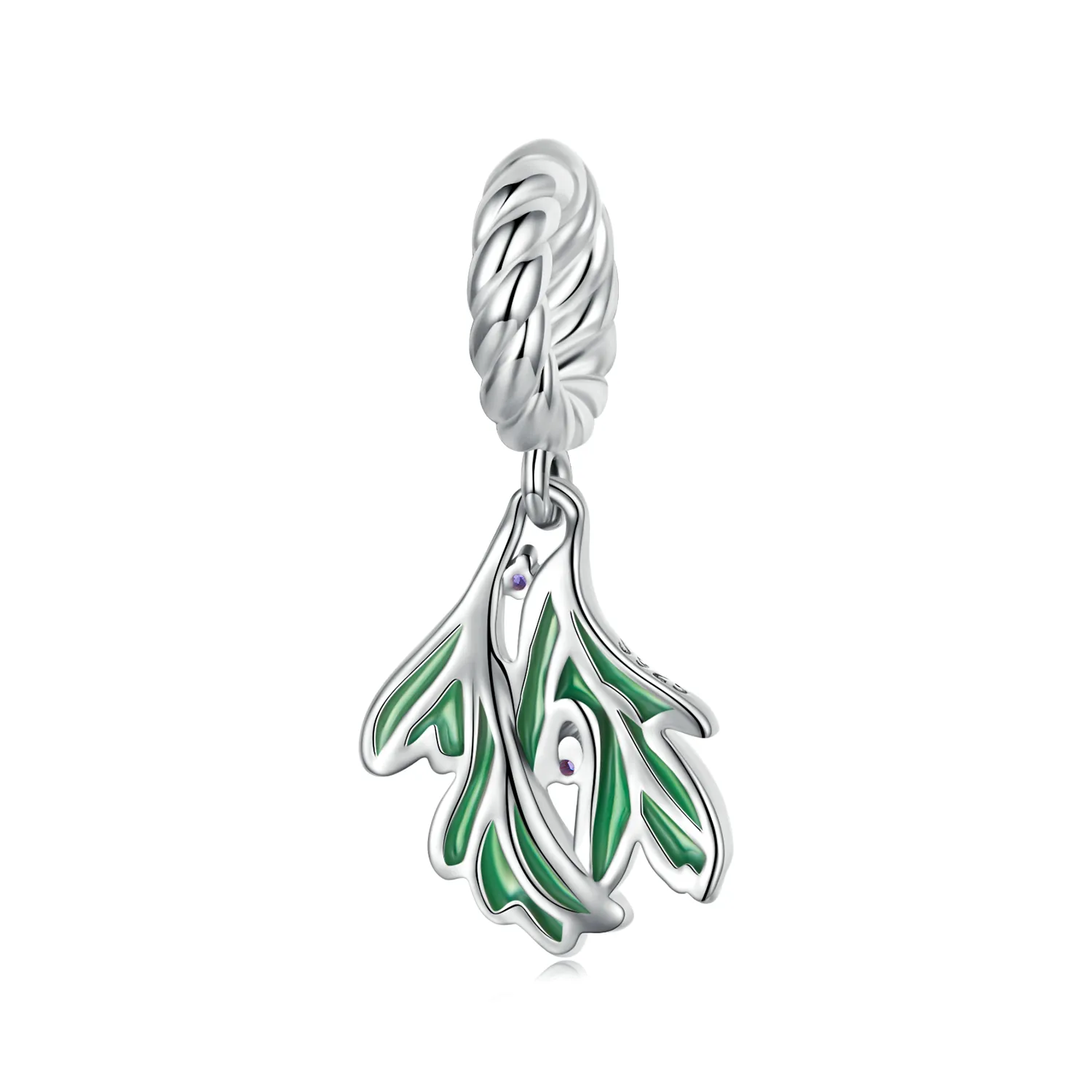 Pandora Style Fresh Leaves Dangle - SCC2295