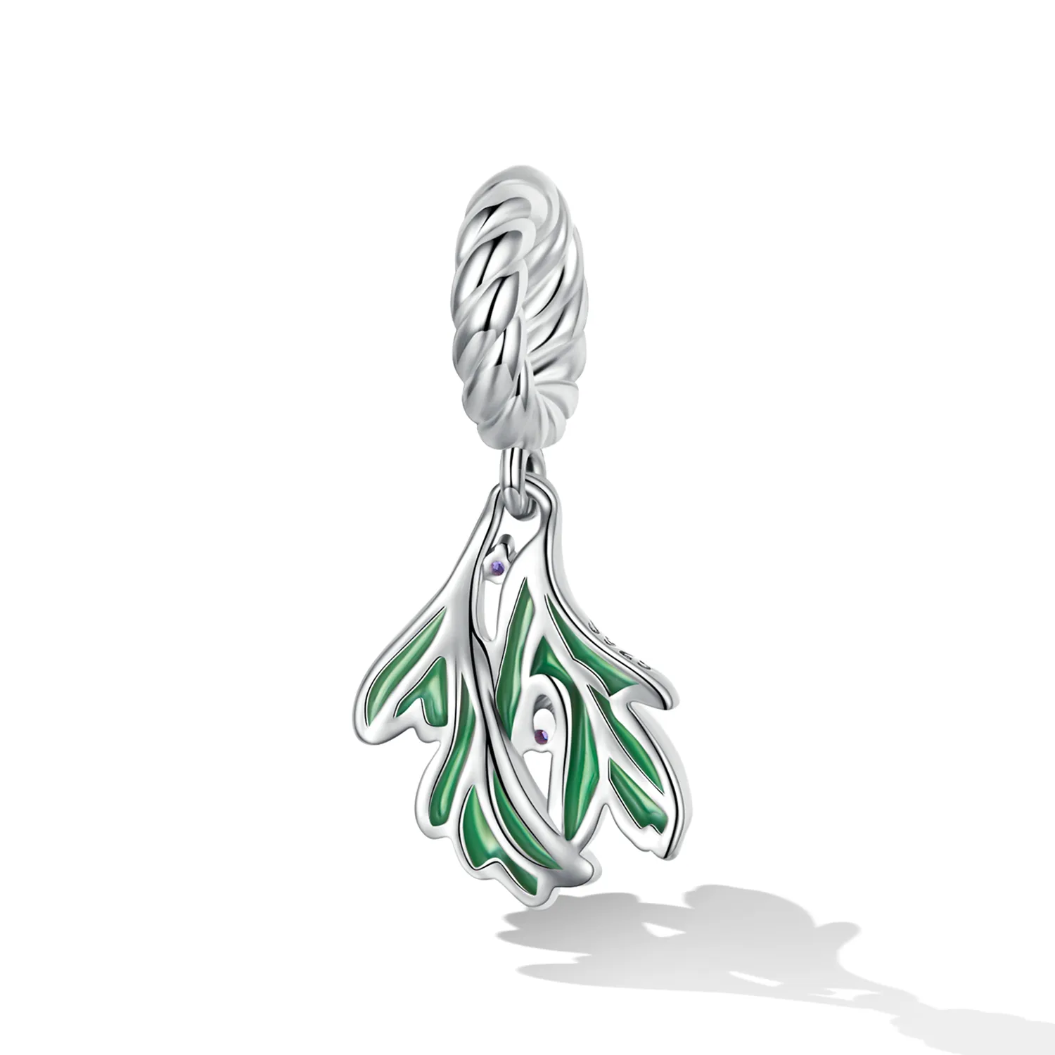 Pandora Style Fresh Leaves Dangle - SCC2295