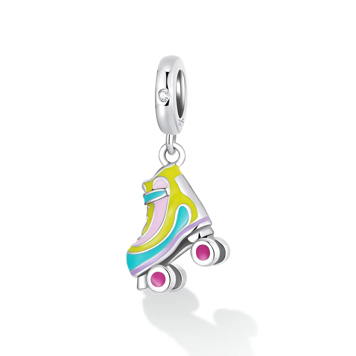 Pandora Style Ice Skates Dangle - SCC2213