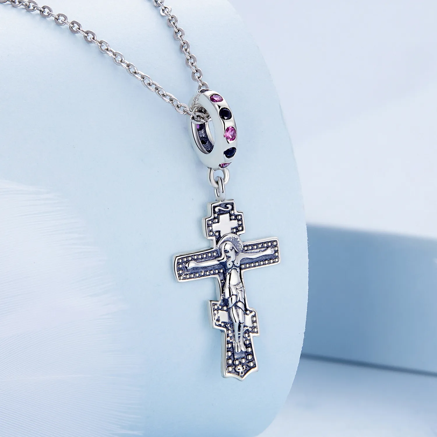 Pandora Style Jesus Cross Dangle - BSC668