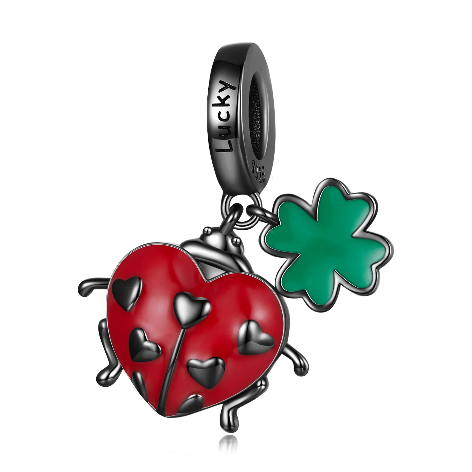 Pandora Style Ladybug Dangle - SCC2411