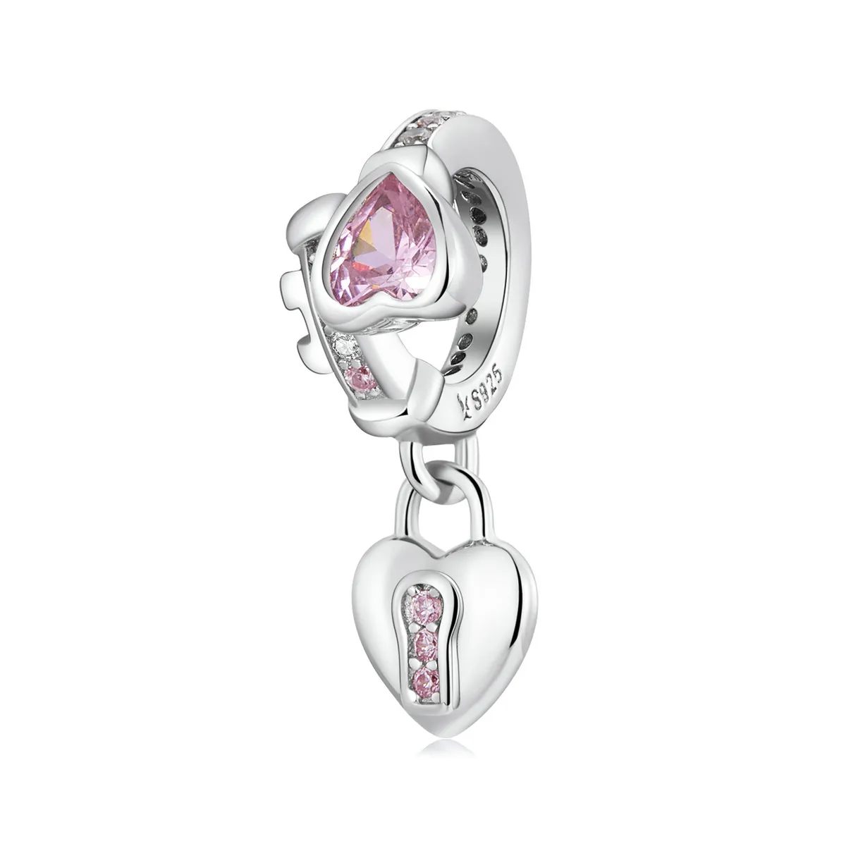 Pandora Style Love Lock Dangle - SCC2124