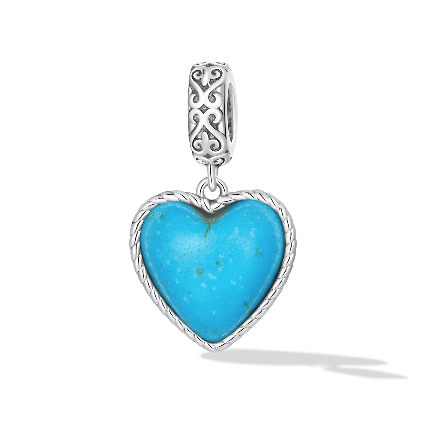 Pandora Style Love Turquoise Dangle - SCC2227