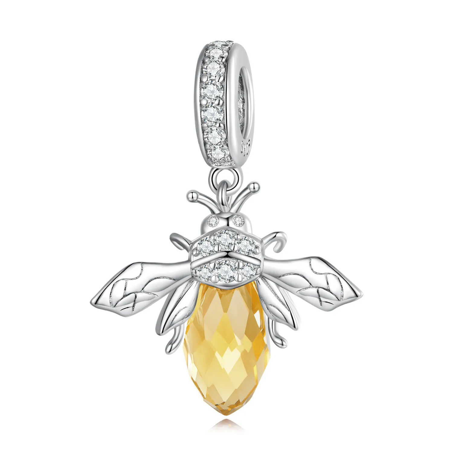 Pandora Style Murano Glass Bee Dangle - BSC710