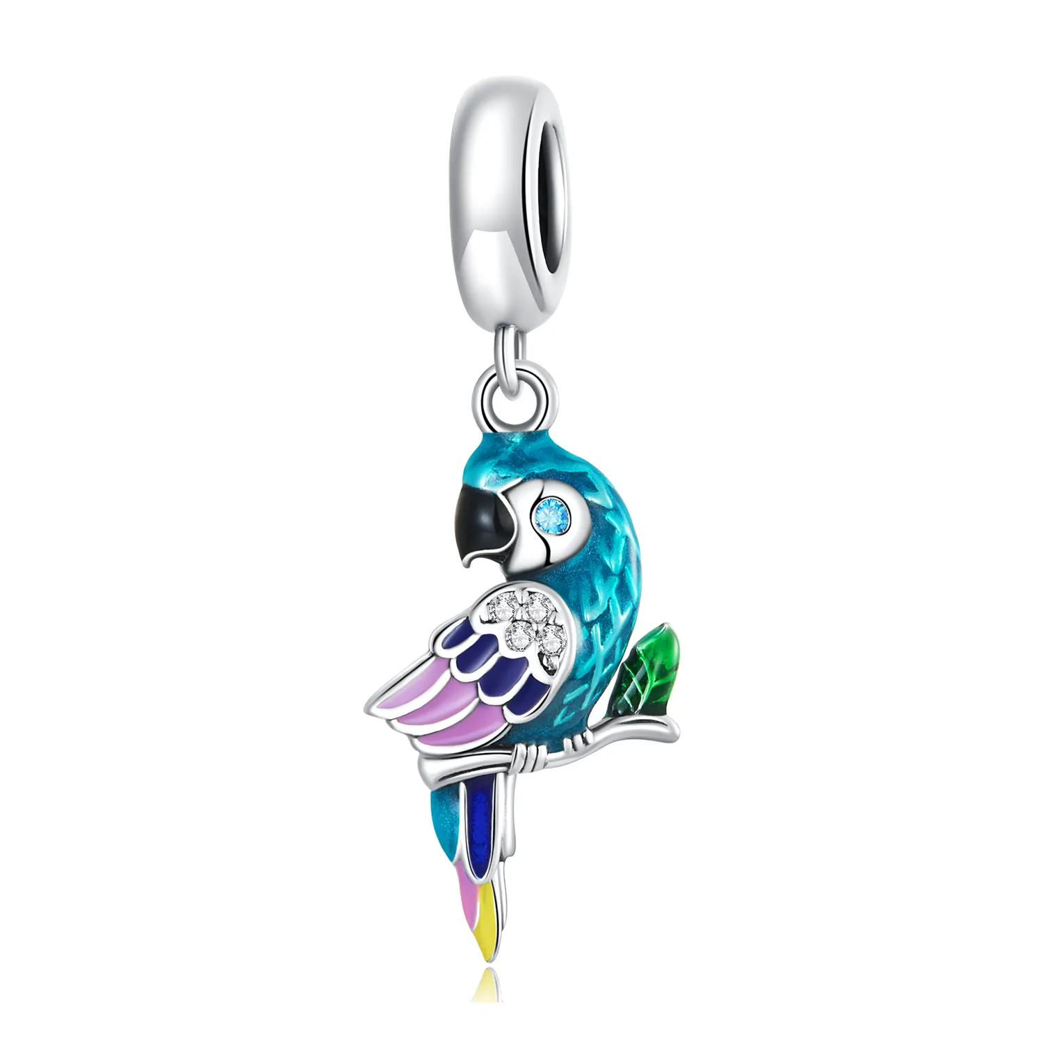 pandora style parrot dangle scc2271