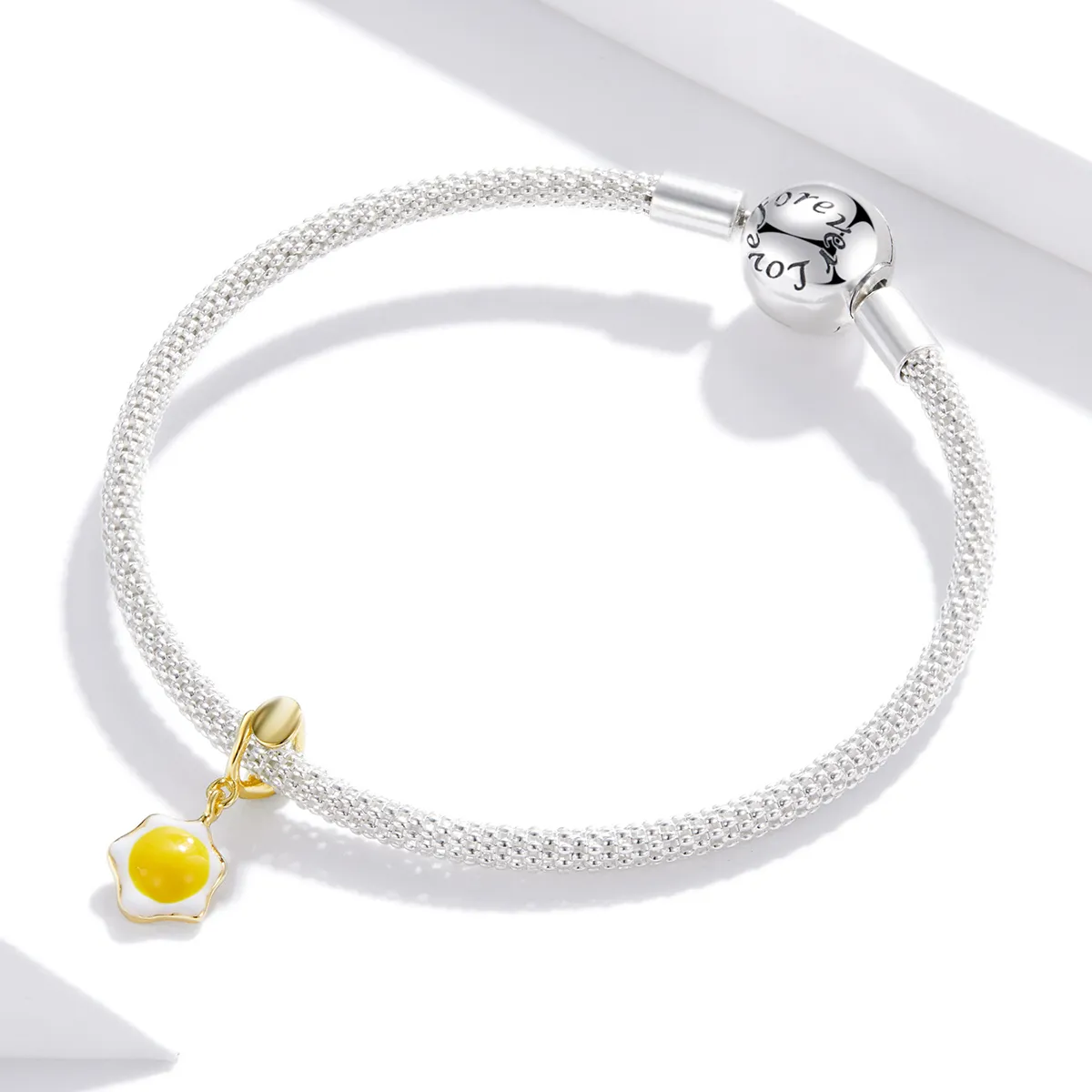 Pandora Style Poached Eggs Dangle - BSC350