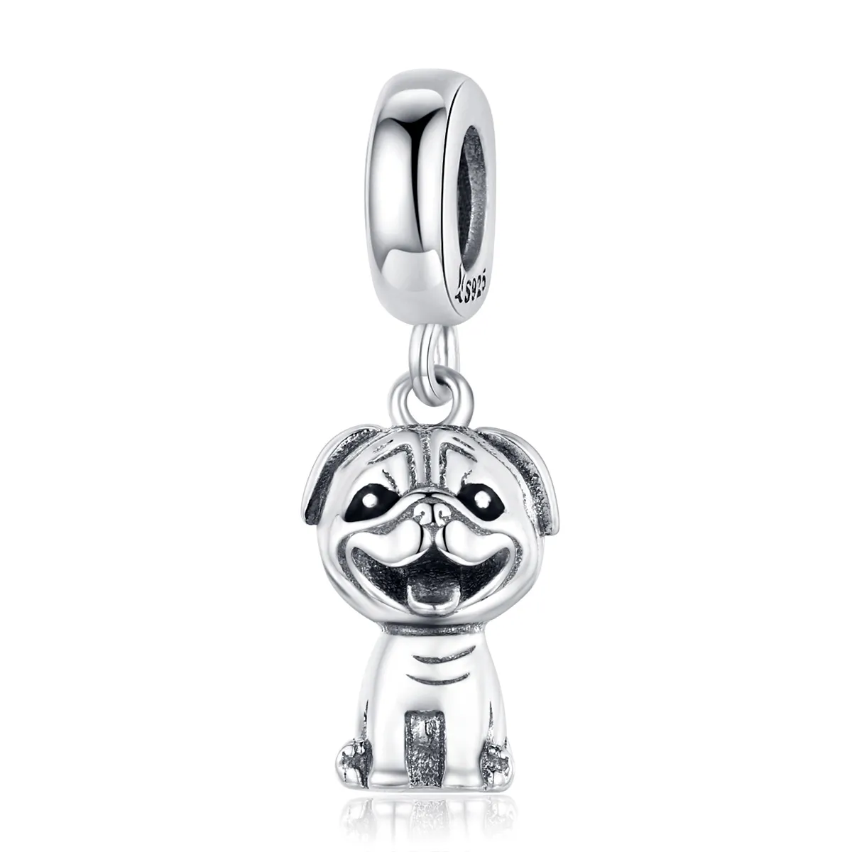 Pandora Style Pug Dangle - SCC1320