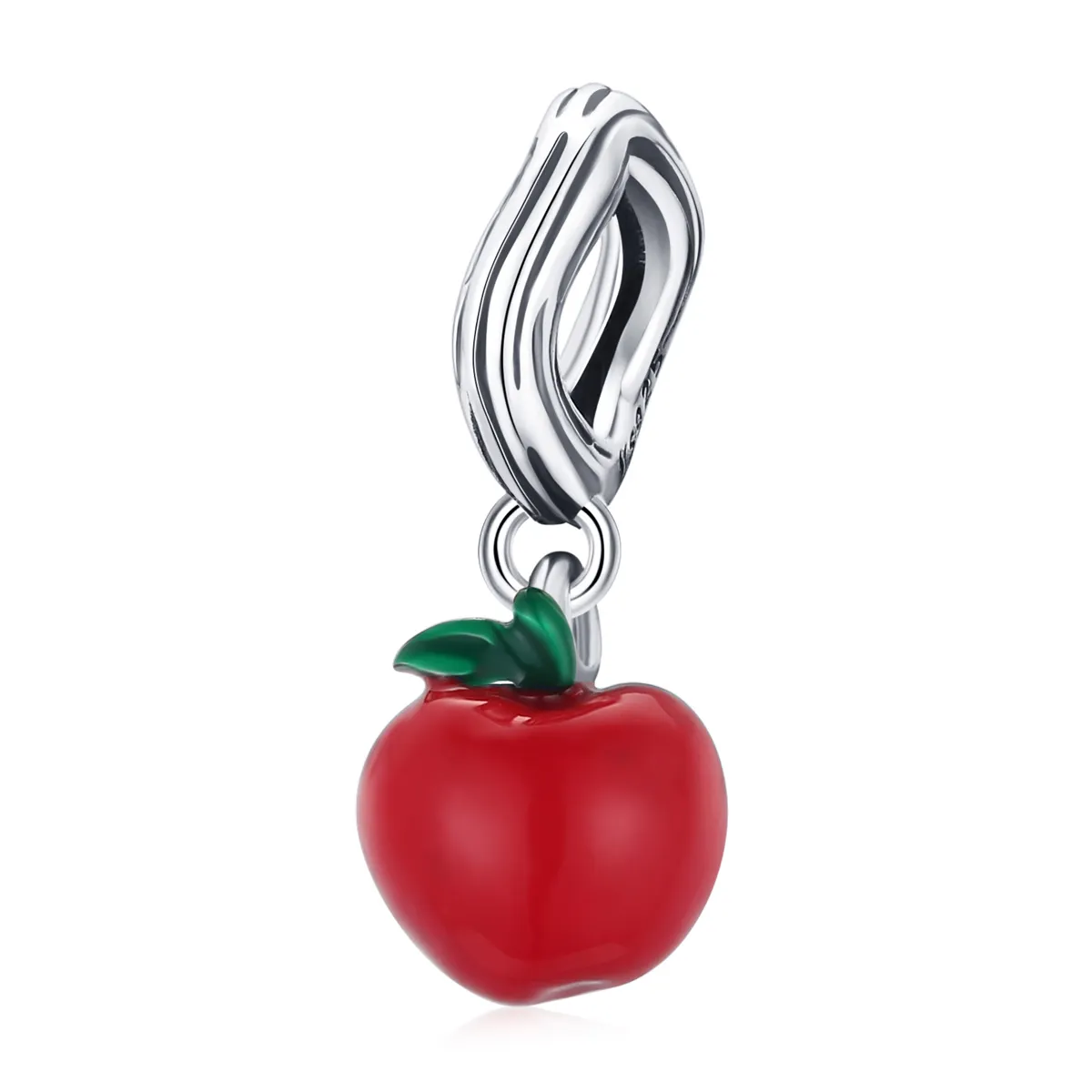 Pandora Style Red Apple Dangle - SCC1913