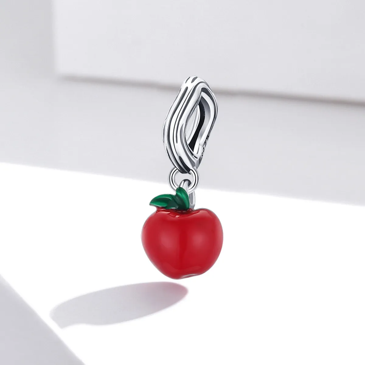 Pandora Style Red Apple Dangle - SCC1913