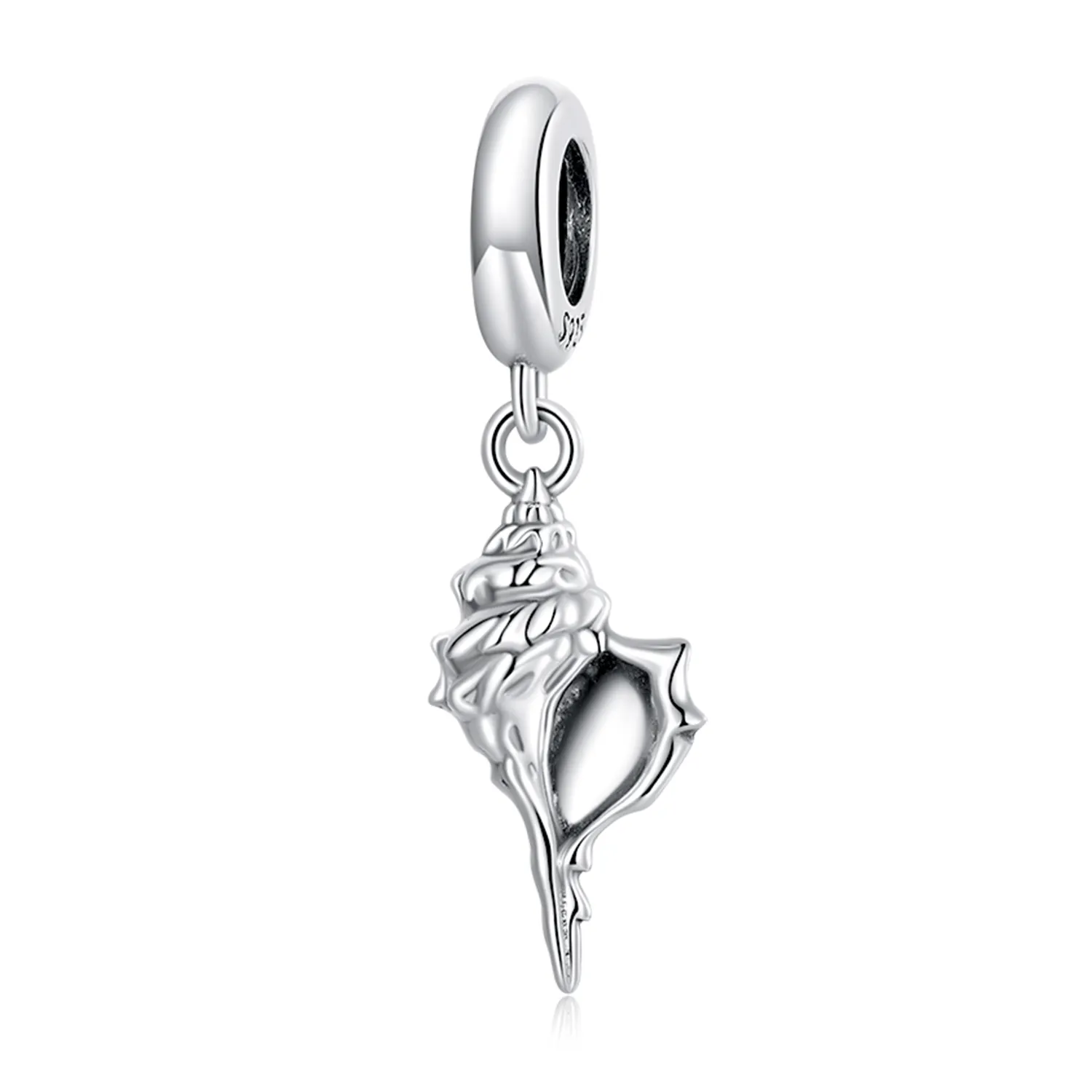 pandora style silver conch dangle scc2235