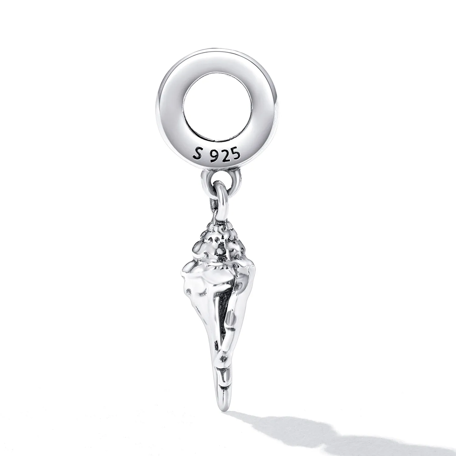 Pandora Style Silver Conch Dangle - SCC2235