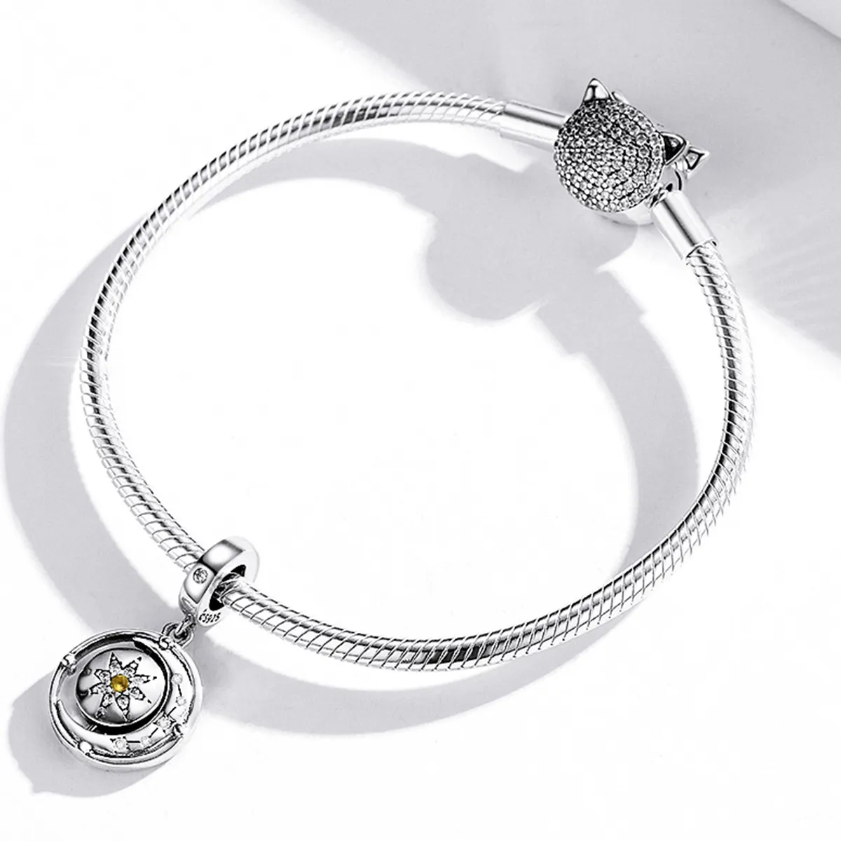 Pandora Style Stars and Moon Flow Dangle - BSC477