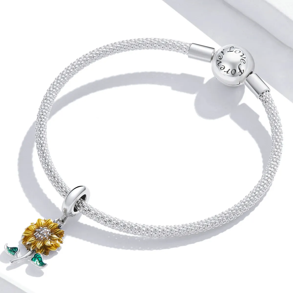 Pandora Style Sunflower Dangle - SCC2079