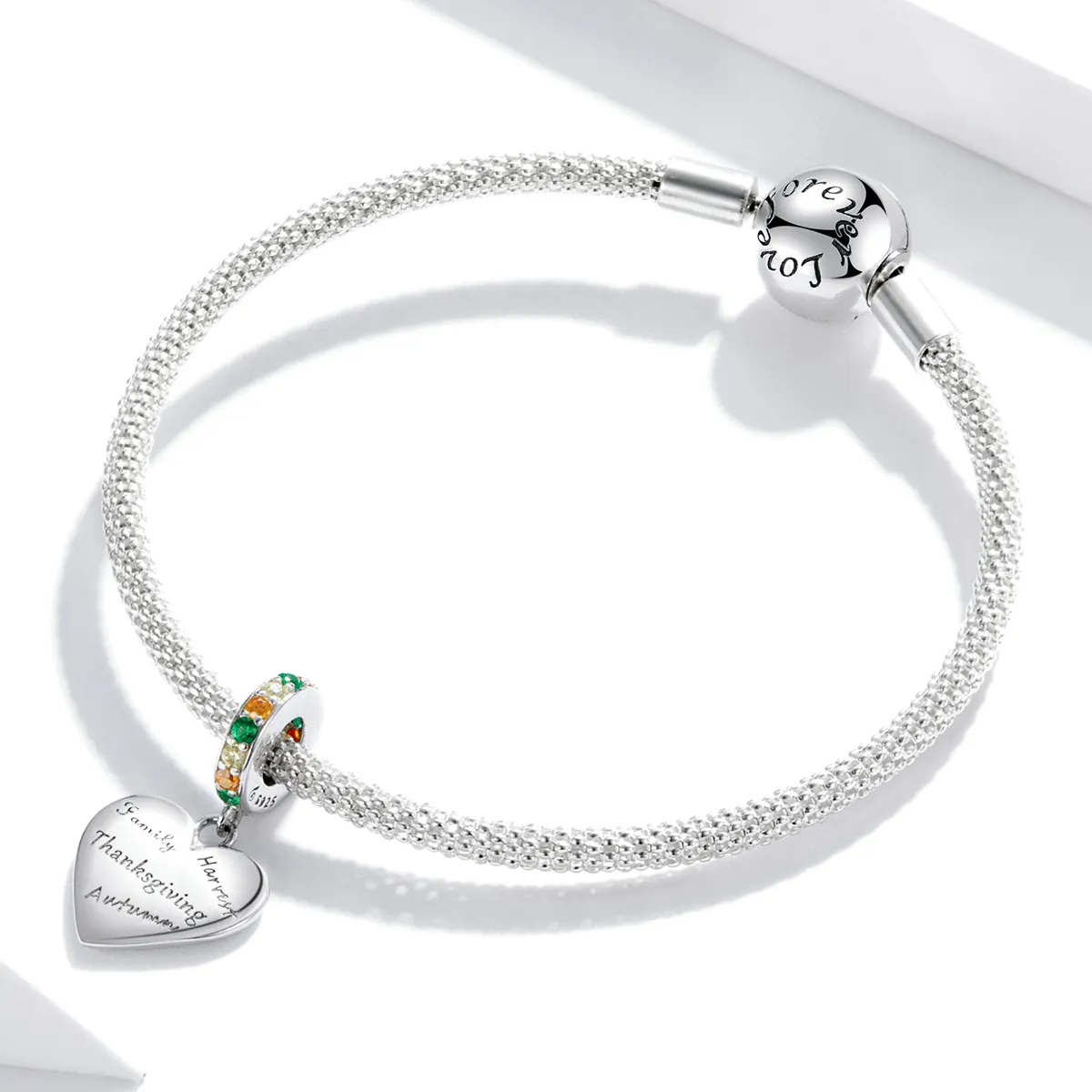 Pandora Style Thanksgiving Love Dangle - BSC344