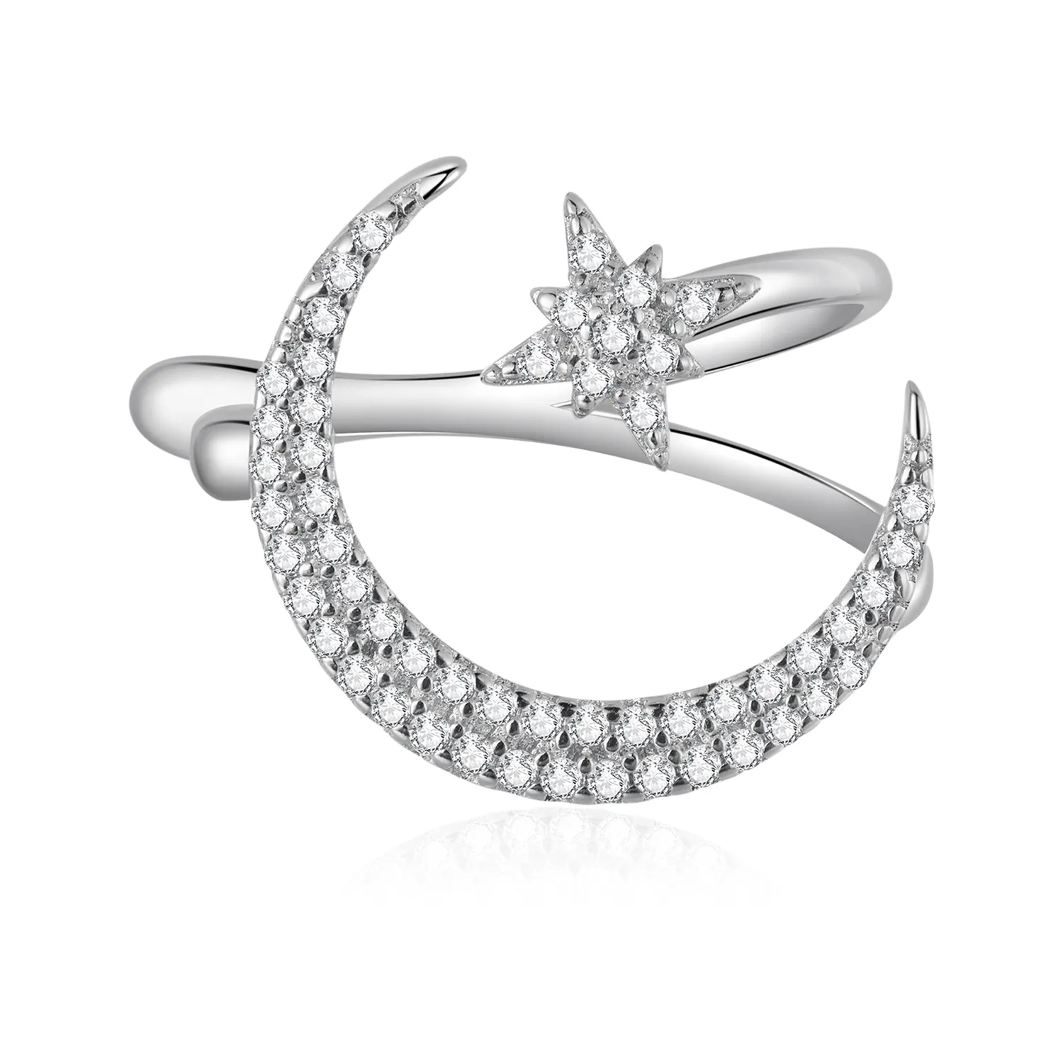 Pandora Style Moon and Stars Ear clip - BSE701