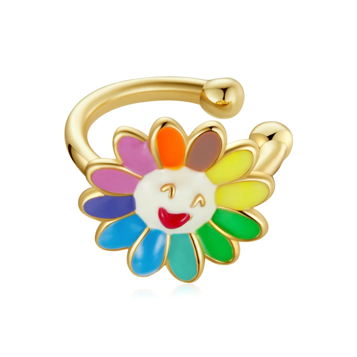 Pandora Style Pop Sun Flower Ear clip - SCE1235