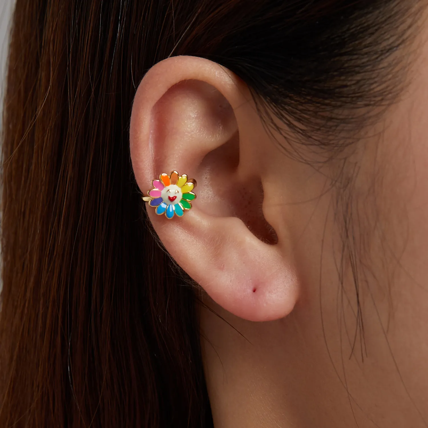 Pandora Style Pop Sun Flower Ear clip - SCE1235