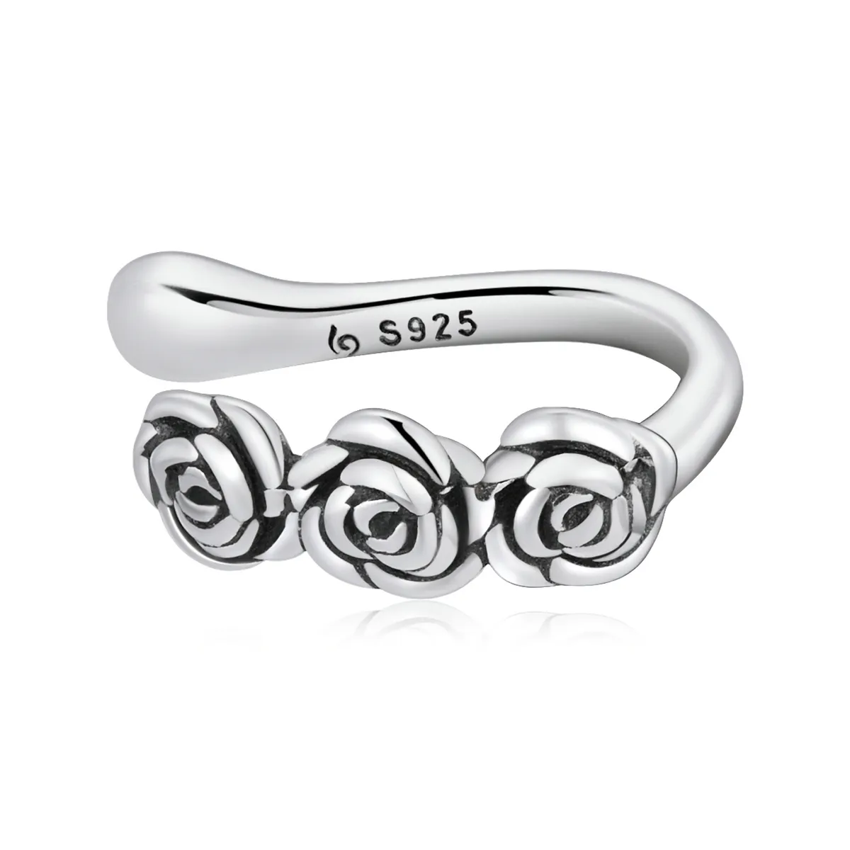 Pandora Style Retro Rose Ear clip - BSE582