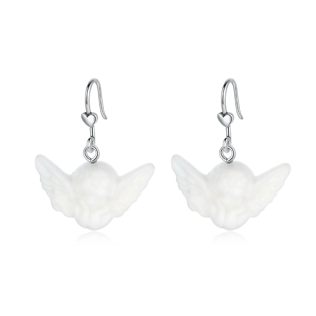 Pandora Style Little Angel Hanging Earrings - SCE944