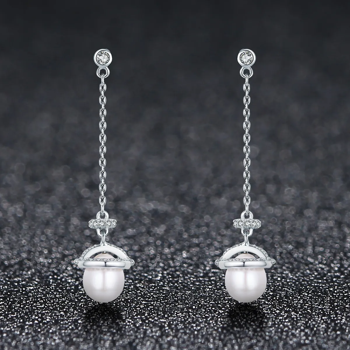 Pandora Style Romantic Melodious Hanging Earrings - VSE125