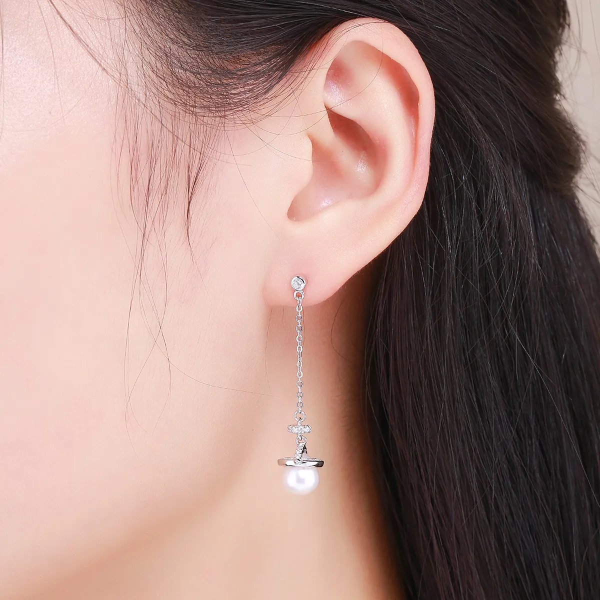 Pandora Style Romantic Melodious Hanging Earrings - VSE125