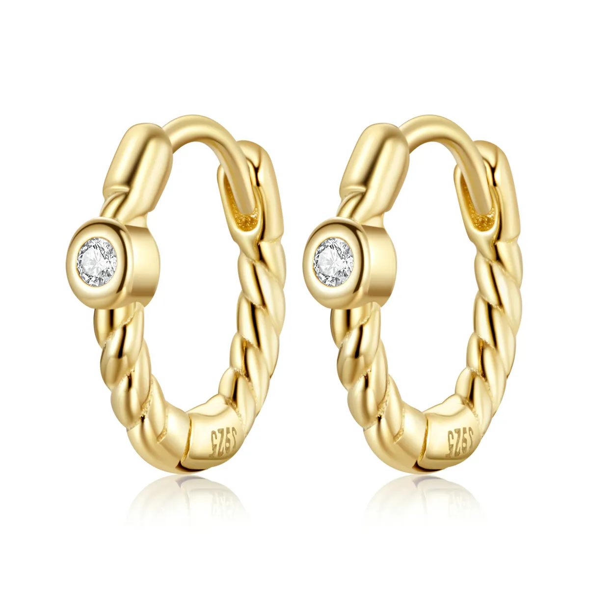 Pandora Style French Hoop Earrings - SCE1255