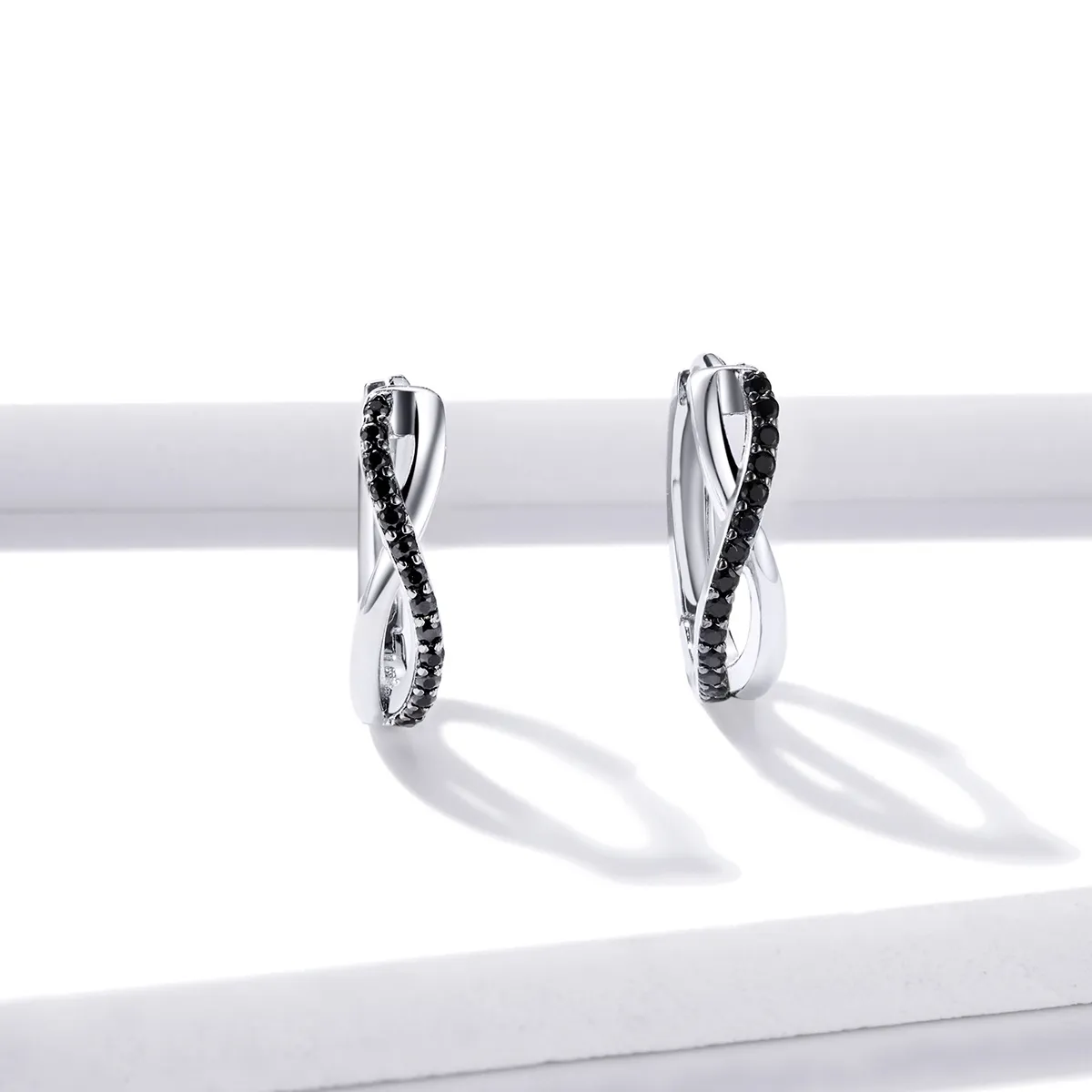 Pandora Style Infinity Symbol Hoop Earrings - BSE399