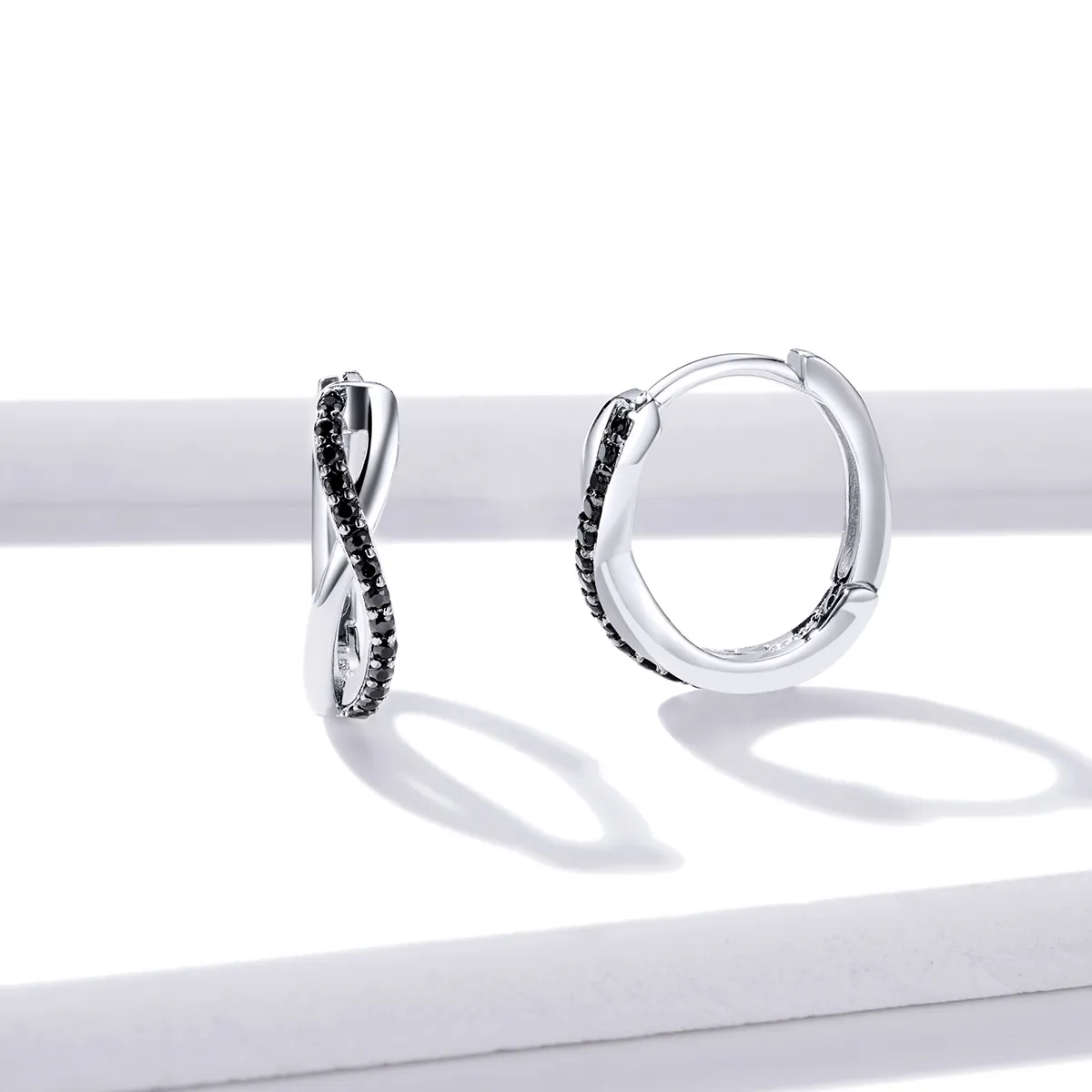 Pandora Style Infinity Symbol Hoop Earrings - BSE399