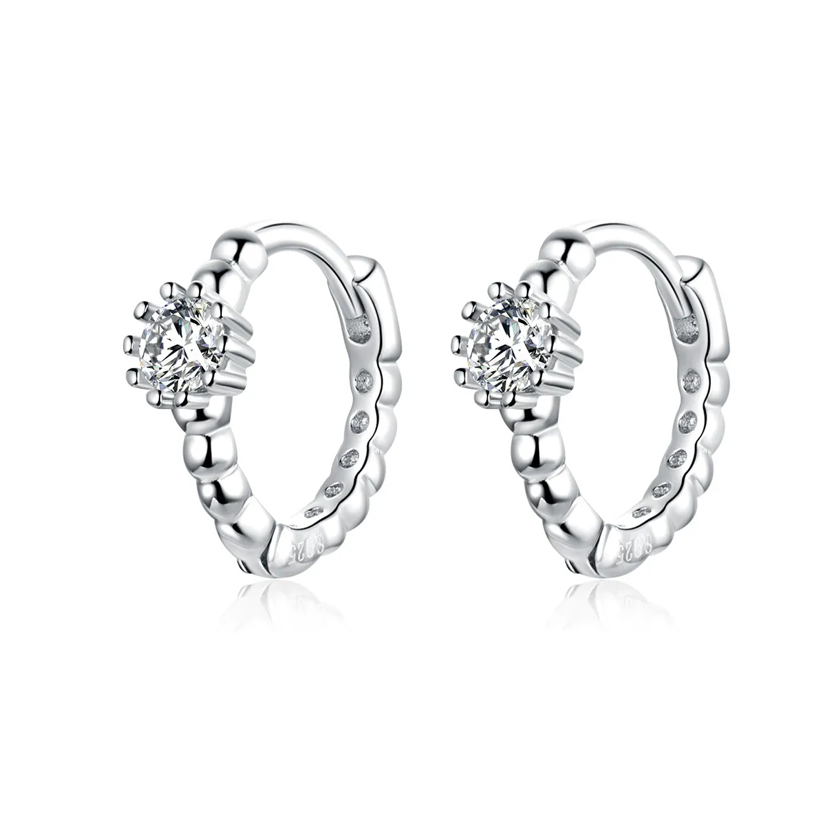 pandora style love hoop earrings bse194