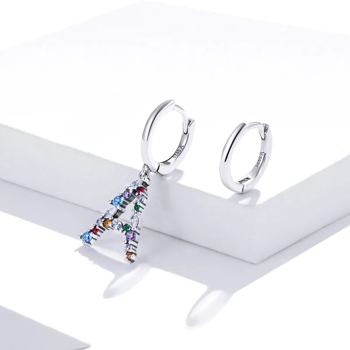 Pandora Style Romantic Girl Hoop Earrings - SCE1030