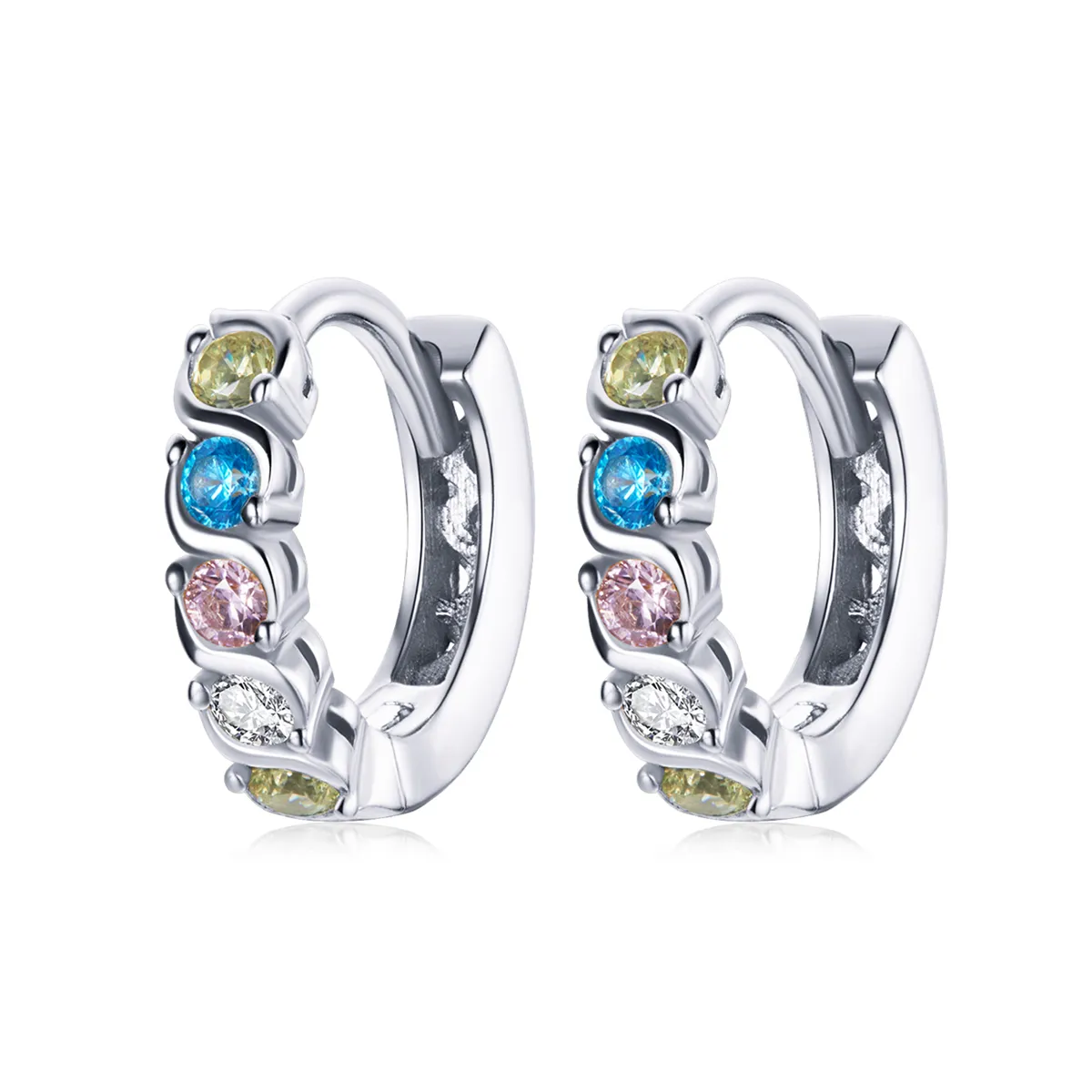 pandora style shine hoop earrings sce1166a