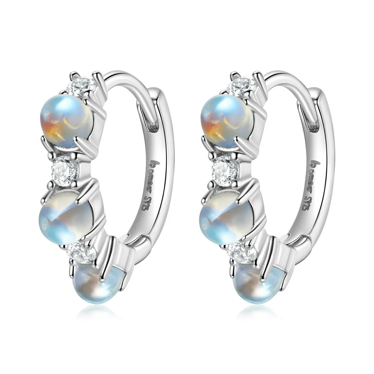 Pandora Style Simple Hoop Earrings - BSE532