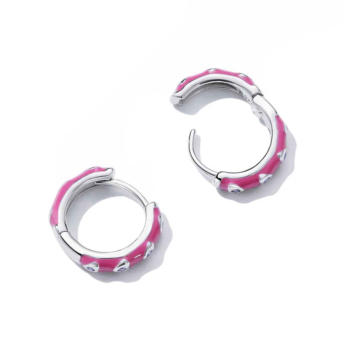 Pandora Style Simple Love Hoop Earrings - BSE595