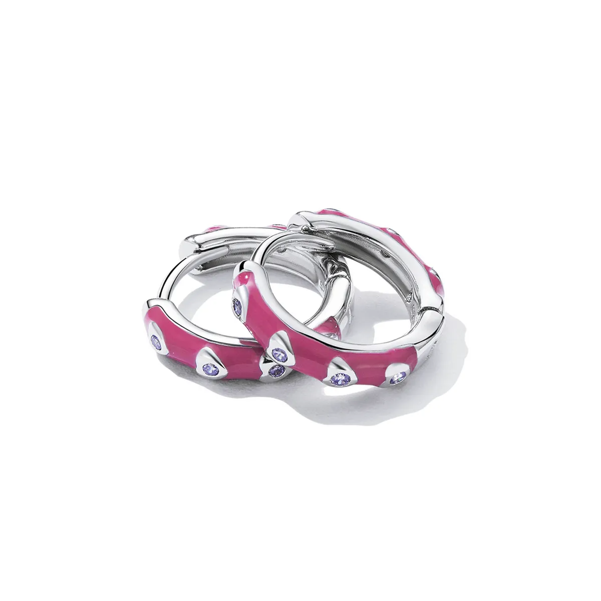 Pandora Style Simple Love Hoop Earrings - BSE595