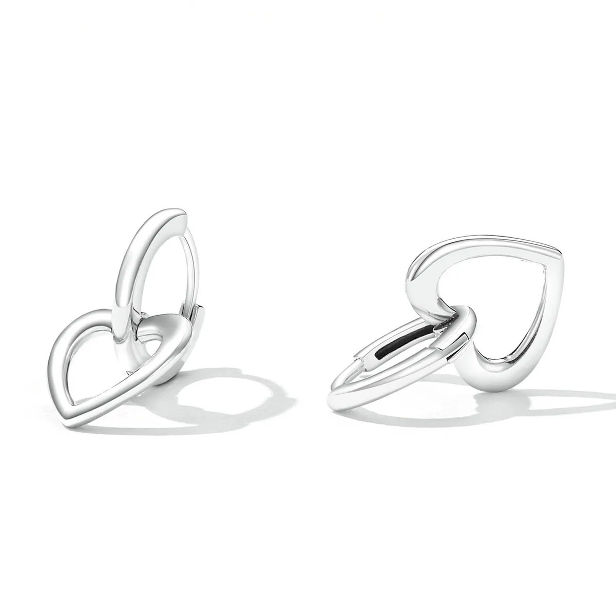 Pandora Style Simple Love Hoop Earrings - SCE1394