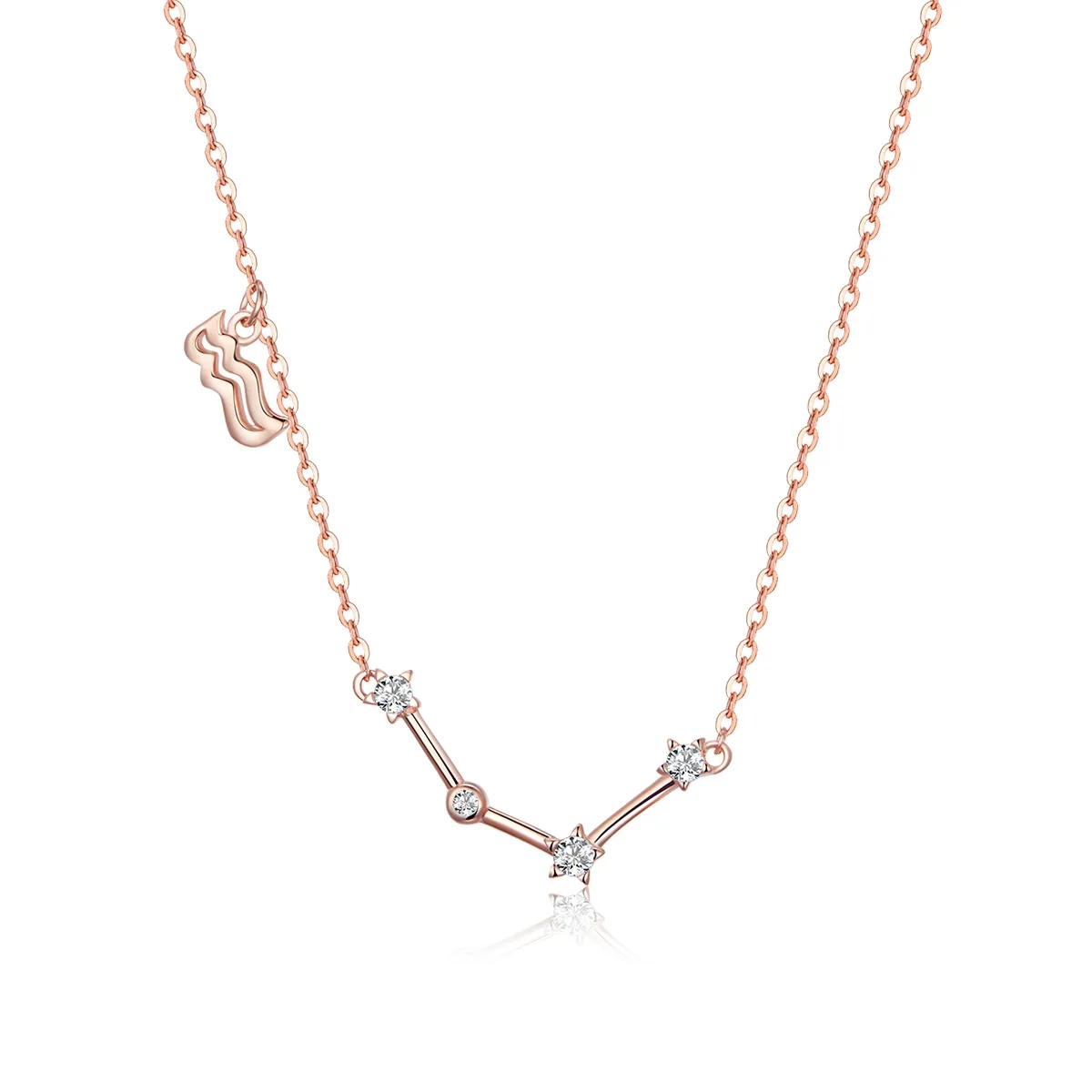 Pandora Style Aquarius Necklace - BSN016